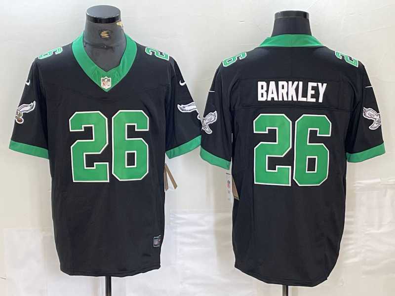Men's Philadelphia Eagles #26 Saquon Barkley Black FUSE Vapor Limited Throwback Stitched Jersey,We sell and wholesale Men's Philadelphia Eagles #26 Saquon Barkley Black FUSE Vapor Limited Throwback Stitched Jersey on line form chian!